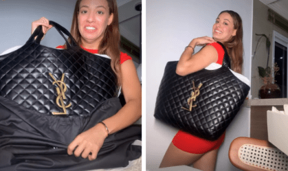 Ex-BBB Beatriz Reis exibe bolsa gigante de R$ 30 mil: "Carrego muita coisa"