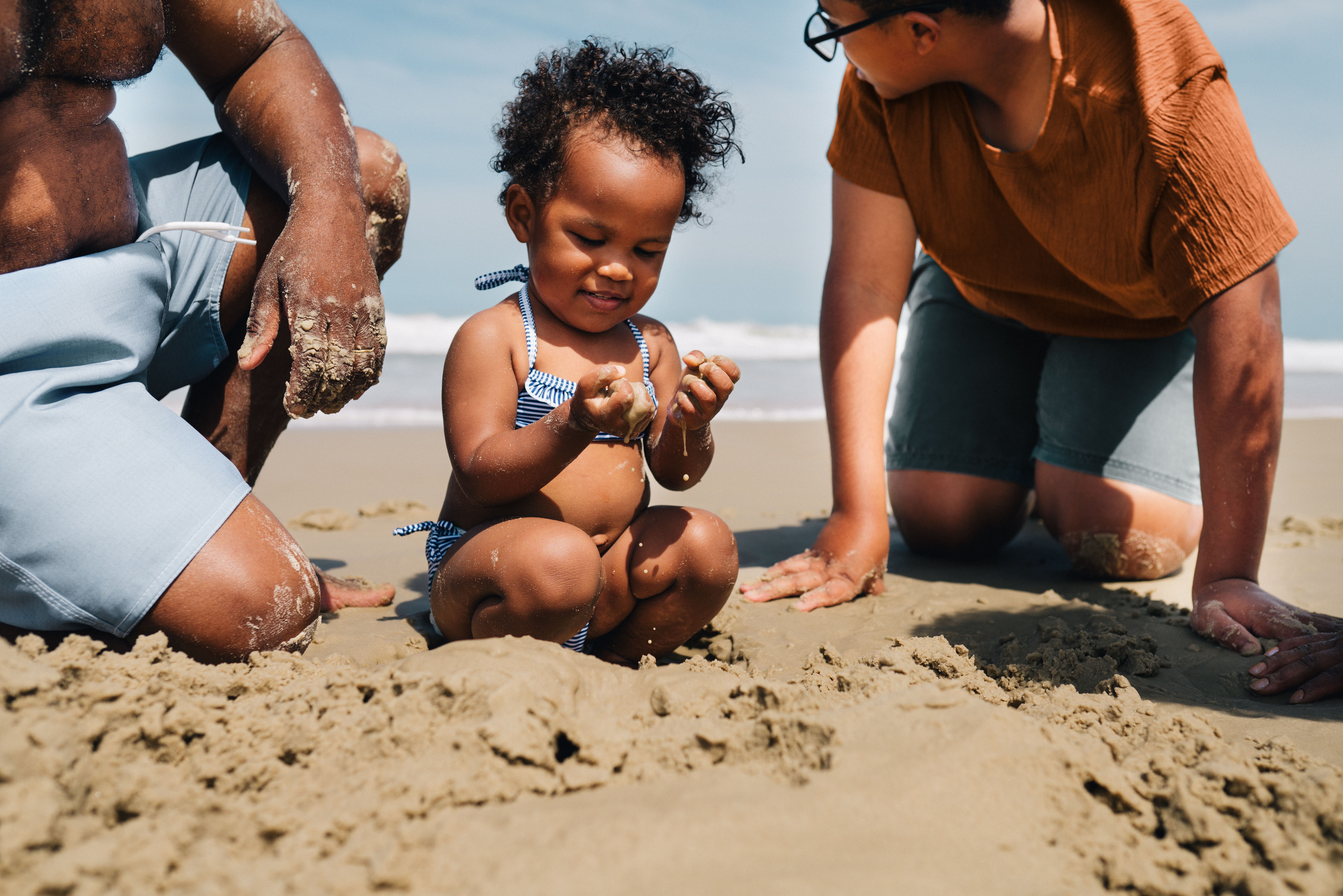 Bebê na praia