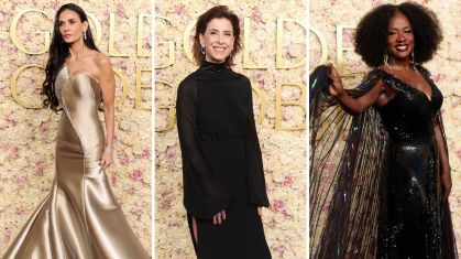 Demi Morre, Fernanda Torres e Viola Davis no Globo de Ouro 2025