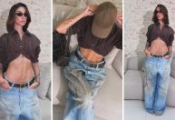 Bianca Andrade usa calça com estética "suja" e brinca: "Piriboss"