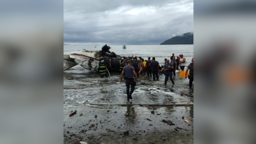 Aeronave de pequeno porte cai em Ubatuba (SP)