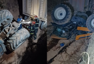 Caminhão capota e esmaga trator em Alagoas; motorista morreu