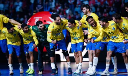 Brasil na partida contra os EUA, que garantiu a vaga na segunda fase