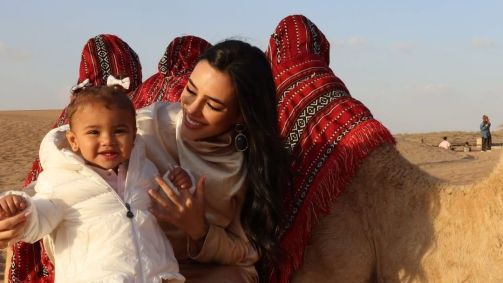 Bruna Biancardi e Mavie, filha de um ano com o jogador Neymar