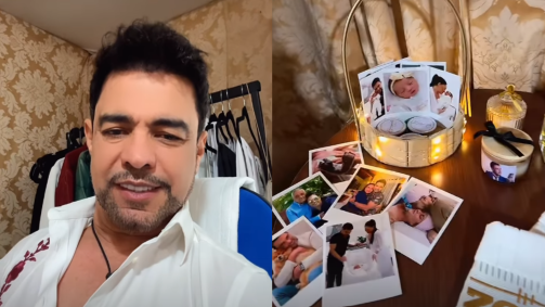 "Meu camarim está chique hoje", brincou o cantor