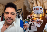 Zezé ganha camarim com fotos de filha recém-nascida em Ano Novo sem a família