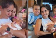 Camilla Camargo vai às lágrimas ao conhecer irmã, filha de Zezé e Graciele