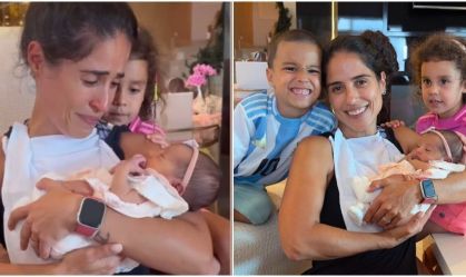 Camilla Camargo vai às lágrimas ao conhecer irmã, filha de Zezé e Graciele