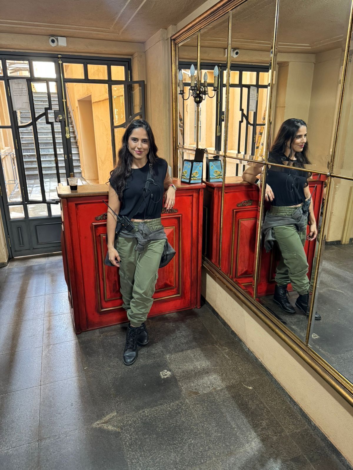 Camilla Camargo nos bastidores de "Coração Sertanejo" • Divulgação