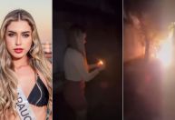 Vídeo: Miss perde coroa no Paraná após jogar bomba em gatos; entenda o caso
