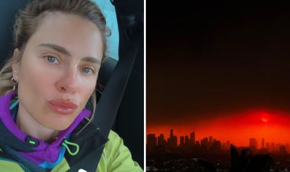 Caroline Dieckmann desafaba após críticas por comentário em foto de Fernanda Torres sobre incêndio em Los Angeles