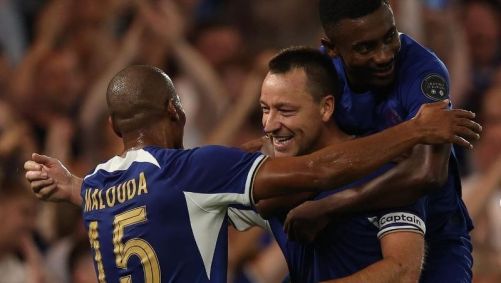 Malouda, Terry e Kalou pelo Chelsea