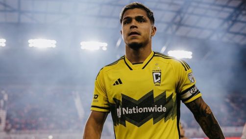 Cucho Hernández em jogo do Columbus Crew
