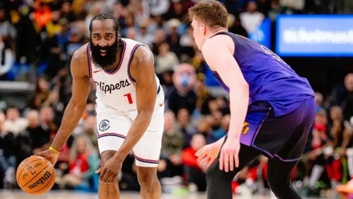 James Harden, dos Clippers, em jogo que garantiu a vitória contra os Lakers
