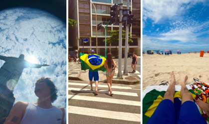 Filho de David Beckham passa Réveillon no Rio e publica fotos no país; veja