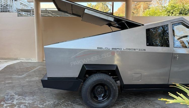 Modelo tem visual inspirado no carro da Tesla • Pakwheels/Reprodução