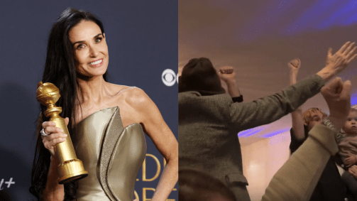 Família e amigos de Demi Moore se reuniram para assistir ao Globo de Ouro, no domingo (5)