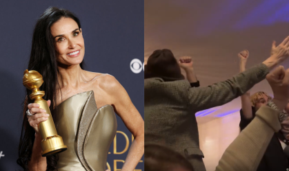 Globo de Ouro 2025: filhas e amigos de Demi Moore celebram vitória da atriz