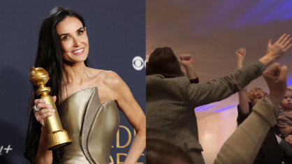 Família e amigos de Demi Moore se reuniram para assistir ao Globo de Ouro, no domingo (5)