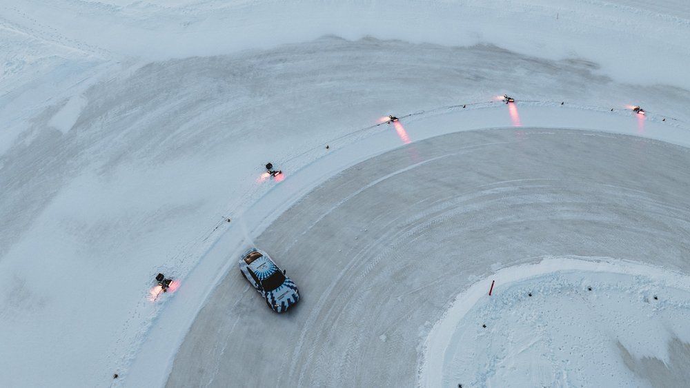 Drifting de exatamente 17,503 quilômetros em um círculo com diâmetro de 59 metros • Porsche/Divulgação