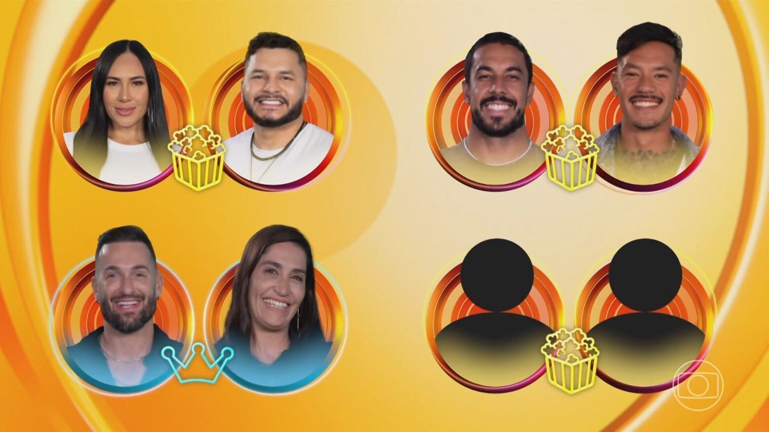 Globo anunciou que uma dupla irá completar a última vaga • Reprodução/Globo