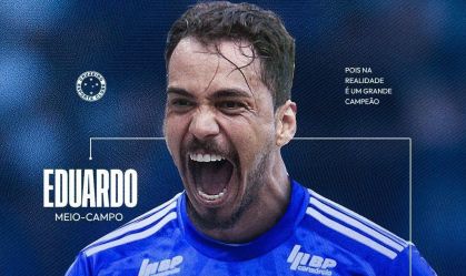 Eduardo é o novo reforço do Cruzeiro