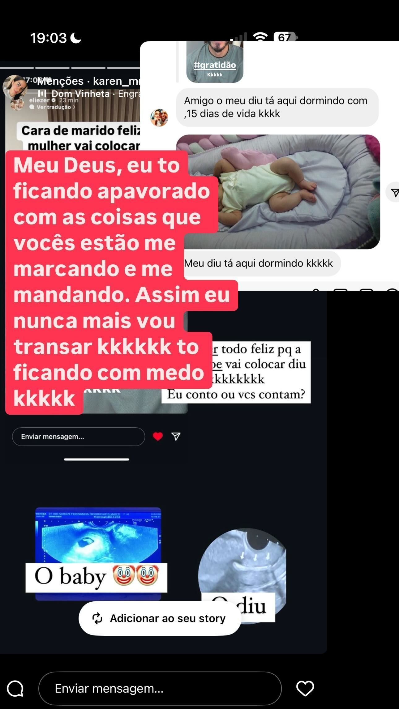 Eliezer brincou ao dizer que nunca mais vai transar após Viih Tube colocar DIU • Instagram/Eliezer