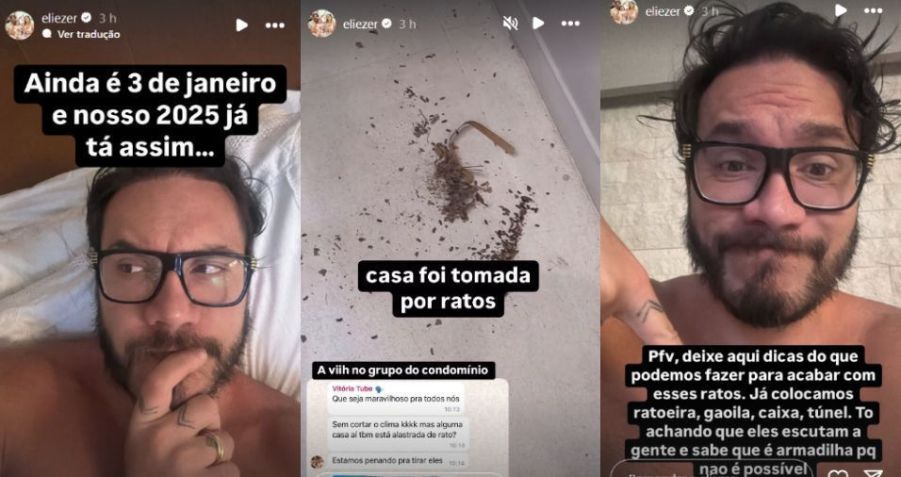 Eliezer pediu dicas de internautas para resolver o problema • Instagram/Eliezer