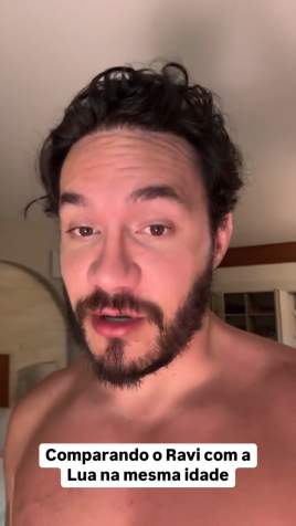 Eliezer disse que tentará se policiar para não ficar comparando os filhos • Instagram/Eliezer