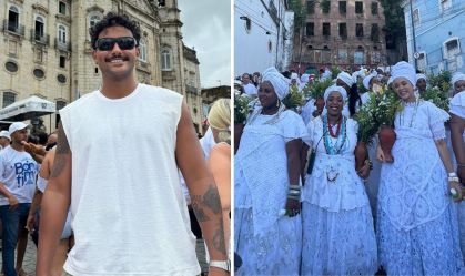 Famosos participam da Lavagem do Senhor do Bonfim, em Salvador; veja