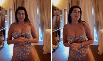 Fernanda Paes Leme desabafa sobre insegurança do corpo pós-parto
