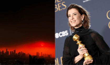 Fernanda Torres publicou registrou do céu de Los Angeles, que está sendo por incêndios florestais