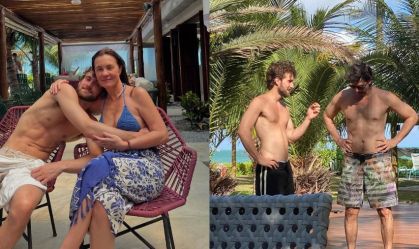 Filho de Adriana Esteves mostra momentos raros com a mãe e Vladimir Brichta
