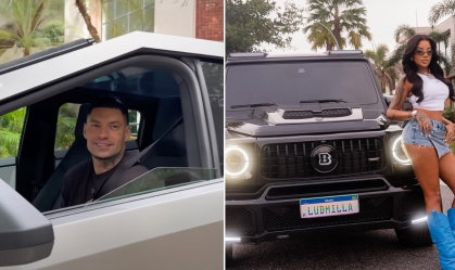 Famosos ostentam carros de luxo nas redes sociais