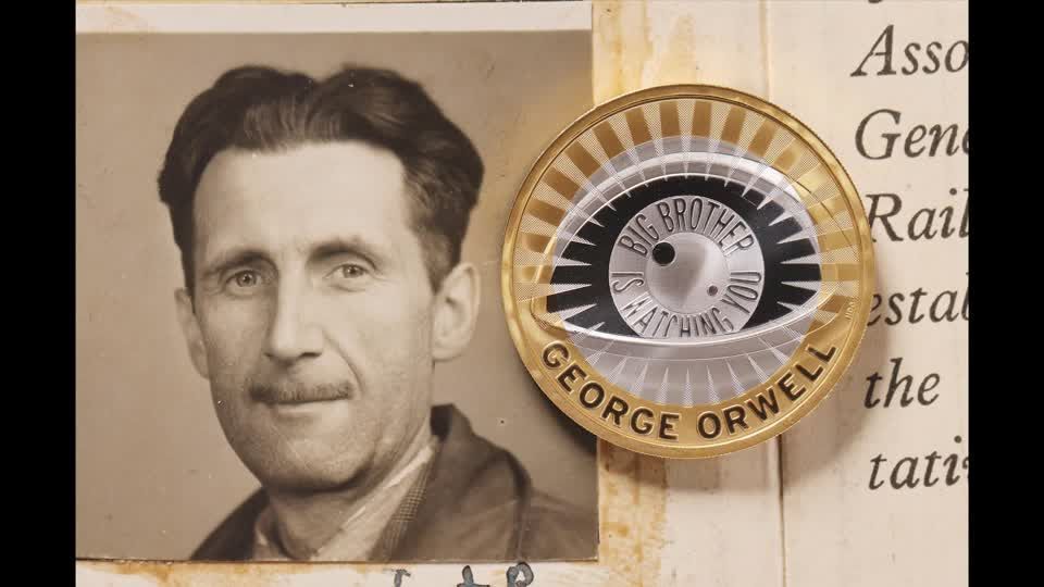 George Orwell ganhou uma moeda especial da The Royal Mint, a Casa da Moeda Britânica