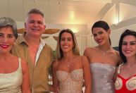 Glória Pires celebra chegada de 2025 com o marido e as filhas na Bahia