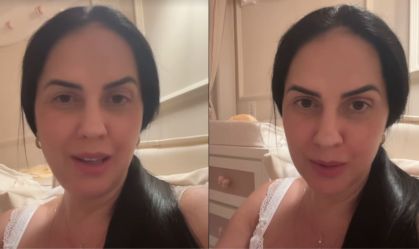 Graciele Lacerda fala sobre primeiros dias de maternidade: "Muito cansada"