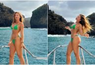 Grazi Massafera curte dia em Fernando de Noronha; veja