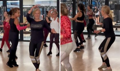 Aos 81 anos, Helô Pinheiro esbanja ritmo em aula de dança: "Liberdade"