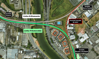 Linhas 8-diamante e 9-esmeralda terão nova ligação, anuncia ViaMobilidade