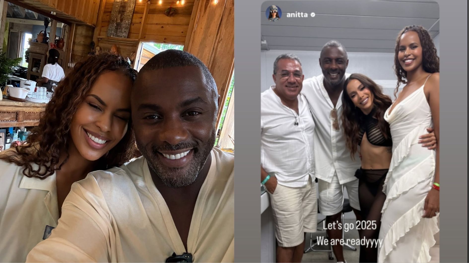 Idris Elba e sua esposa, Sabrina Elba, passaram o Réveillon no Rio de Janeiro • Instagram