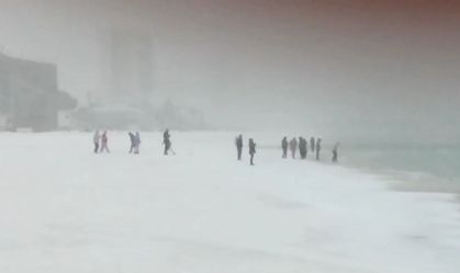 Rara tempestade de neve atinge regiões do norte da Flórida