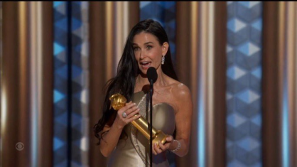 Demi Moore venceu prêmio de Melhor Atriz em Filme de Comédia ou Musical neste domingo (5) por "A Substância"