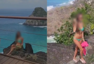 Turistas são multados por invadirem área proibida em Noronha para tirar foto