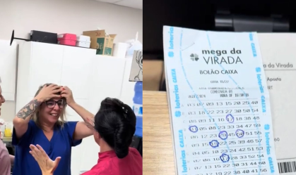 Mulher confunde resultado da Mega da Virada e festeja vitória por engano; veja vídeo