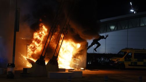 Incêndio em lojinha do Etihad Stadium antes de Manchester City x Club Brugge