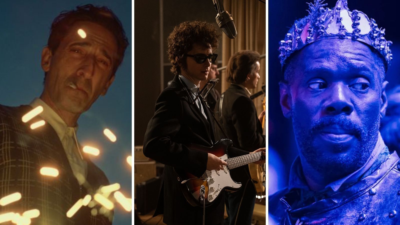 Adrien Brody, Timothée Chalamet e Colman Domingo foram indicados ao Oscar 2025