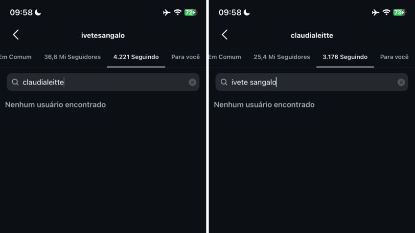 Ivete e Claudia Leitte não se seguem mais no Instagram • Instagram/Ivete Sangalo/Claudia Leitte