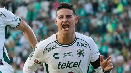 James Rodríguez marcou seu primeiro gol pelo León, do México