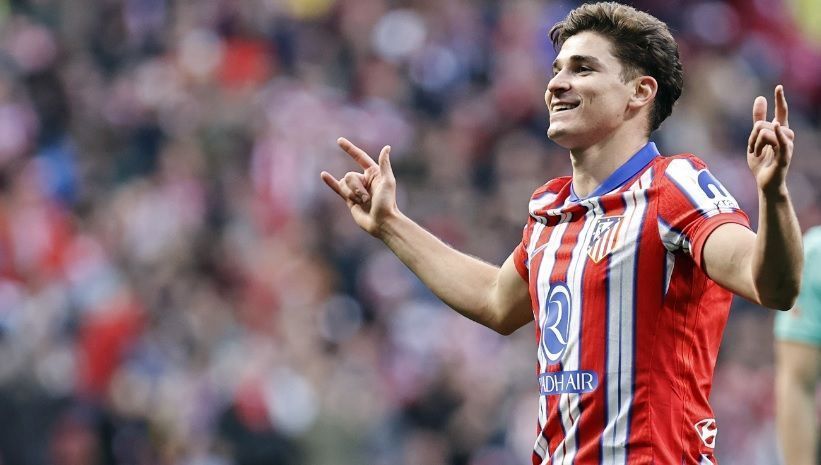 Júlian Alvarez fez o gol da vitória do Atlético